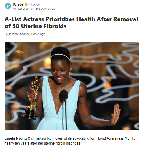 Lupita Gets Real About Fibroids