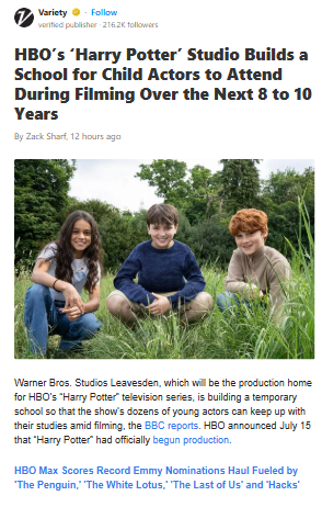 Hogwarts IRL: Harry Potter Cast Gets a Real School