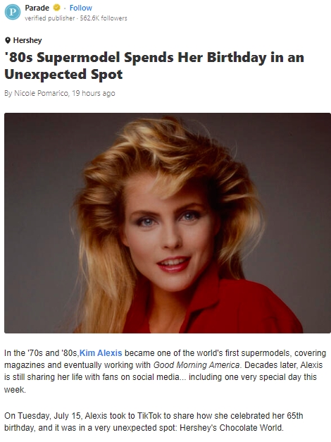 Kim Alexis Turns 65 at Hershey’s?! 🍫