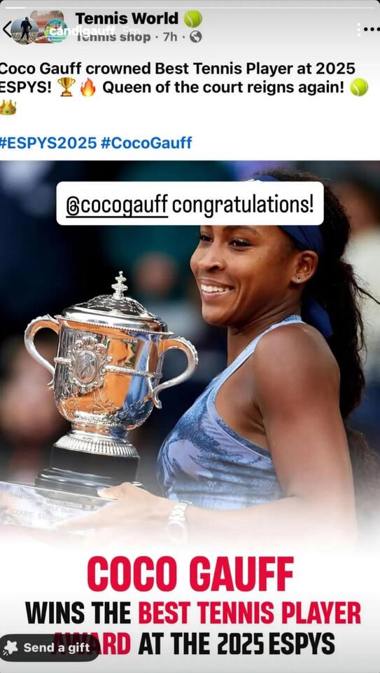 Coco Gauff Doubles Down at the ESPYs!