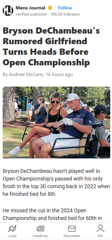 Bryson Battles the Irish Wind Again