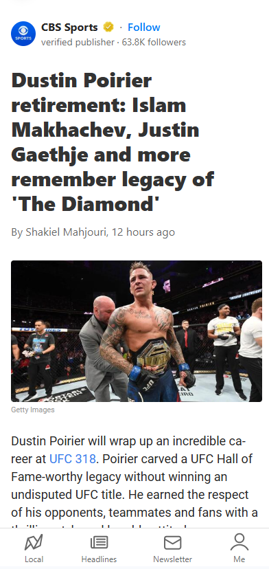 ‘The Diamond’ Bows Out: Poirier vs. Blessed III