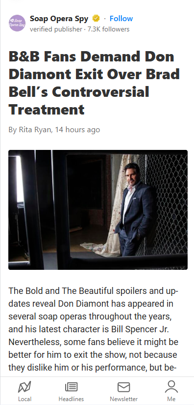 Don Diamont Deserves Better? 😲