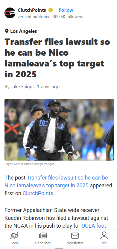 Will Kaedin Robinson Suit Up for UCLA?