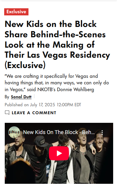 NKOTB Vegas Show: Too Much Spectacle? 🎤