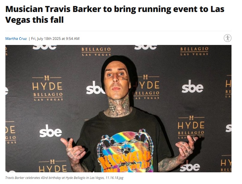 Travis Barker’s 5K Before the Fest? 🏃‍♂️