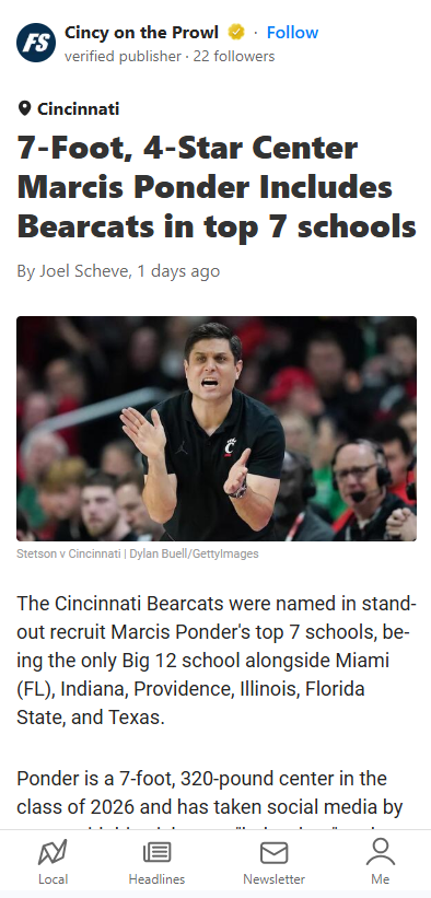 Bearcats Make 'Baby Shaq's' Top 7!