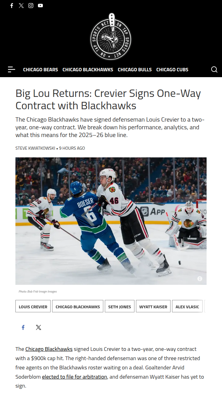 Big Lou Locks In: Crevier’s New Deal