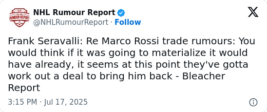 Rossi Rumors: Will Wild Blink First?
