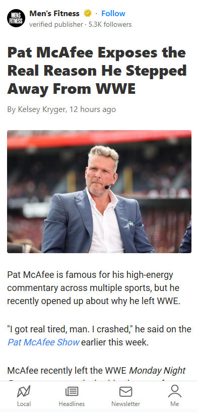 Why Pat McAfee Really Left WWE Raw