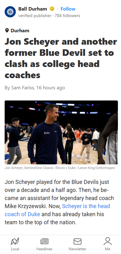 Blue Devil Legends Face Off on the Sidelines