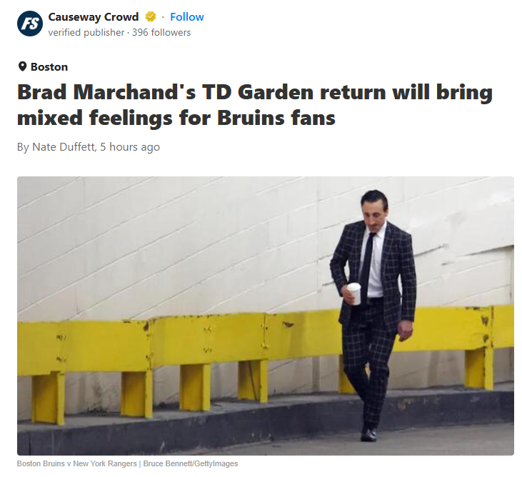 Will Bruins Fans Boo the Nose’s Return?