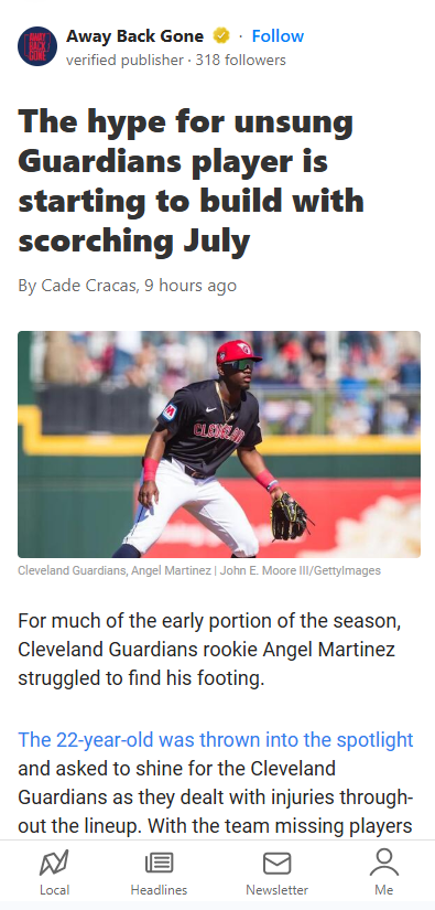 Angel Martinez’s Grand Slam Ignites Hope