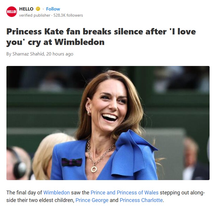 Kate’s Heartwarming Wimbledon Moment