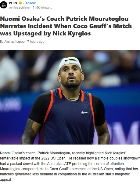 Kyrgios vs. Gauff: Who Draws Bigger Crowds?