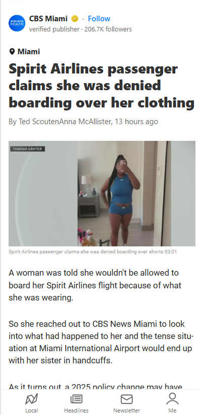 Spirit’s Dress Code Drama: Shorts Edition