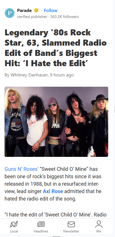 Axl vs. Slash: Sweet Child Edit Drama 🎸