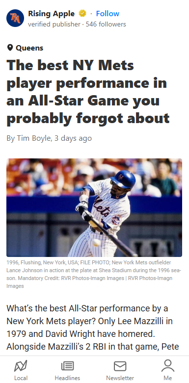 Lance Johnson’s Forgotten ASG Gem
