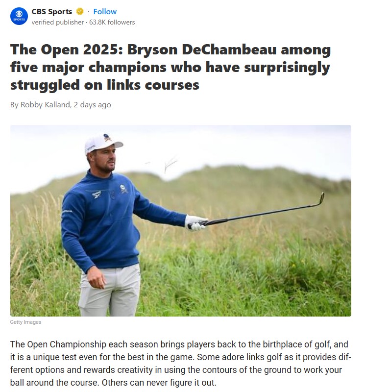 Can Bryson Finally Crack the Links Code?