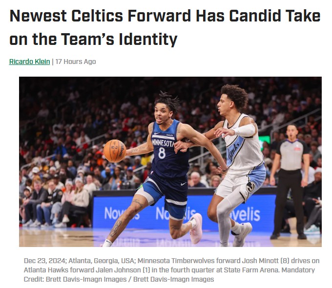 Minott’s Take: Celtics’ Three-Point Frenzy