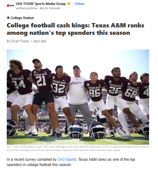 Aggies Outspend Rivals—Is a New Era Coming?