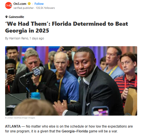 Gators Ready to End Dawgs’ Streak?