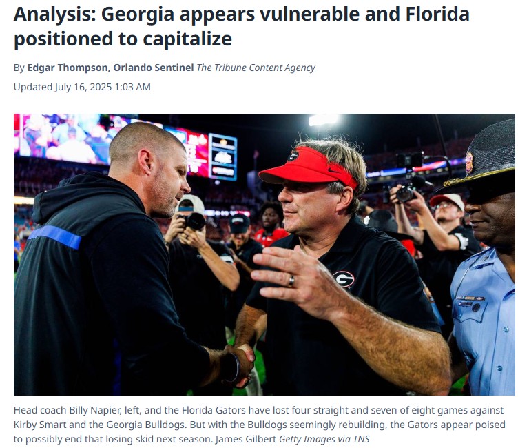 Can the Gators Finally Break Georgia’s Grip?