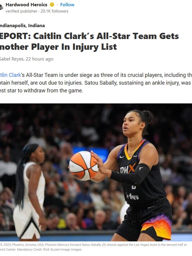 Clark’s All-Star Squad Hit by Injury Bug