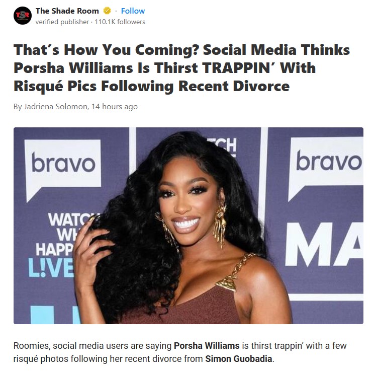 Porsha’s Post-Divorce Glow-Up? 👀