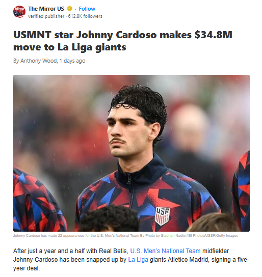 Johnny Cardoso’s Big Leap: Atleti Bound!