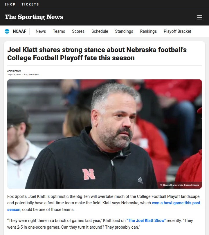Can Big Red Crash the Playoff Party?