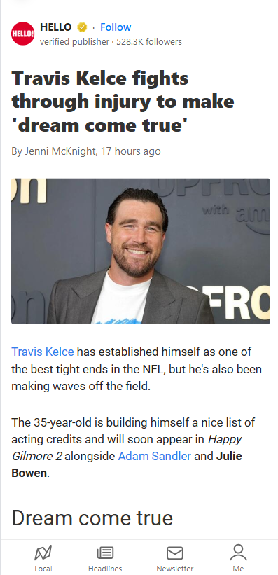 Travis Kelce’s Hollywood Hustle
