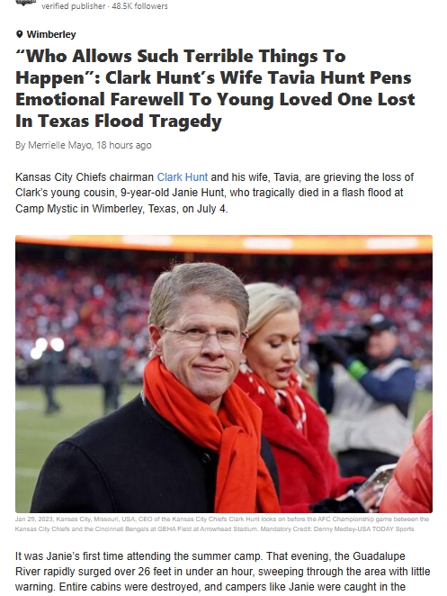 Chiefs Kingdom Rallies After Hunt Family Tragedy