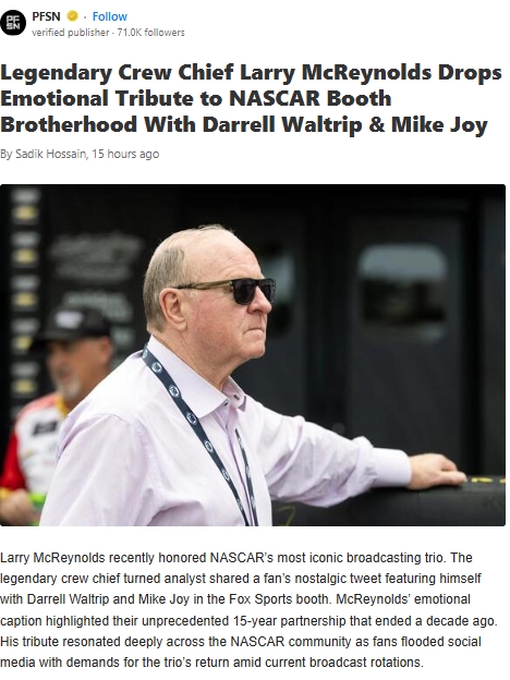 Missing the OG NASCAR Booth Trio?