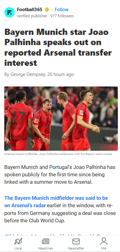Palhinha Shuts Down Gunners Rumors