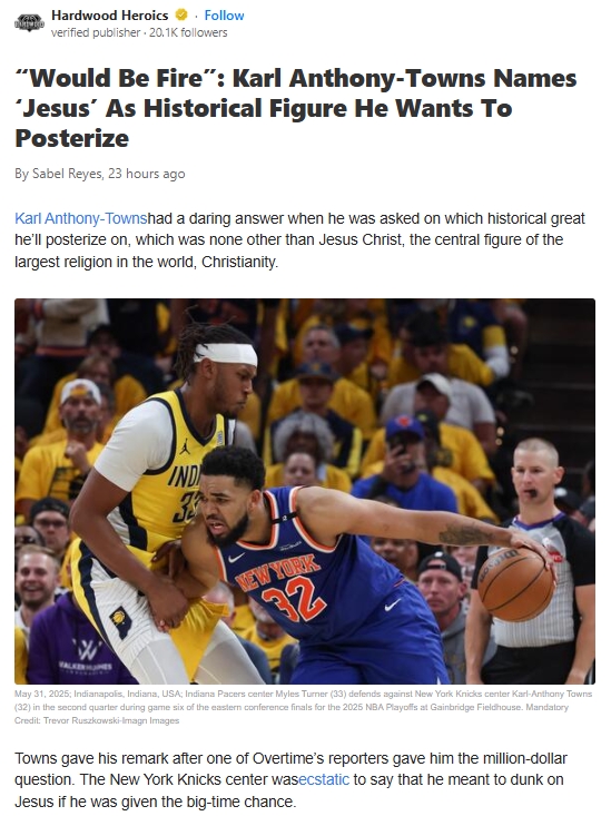 KAT Wants to Dunk on... Jesus?!