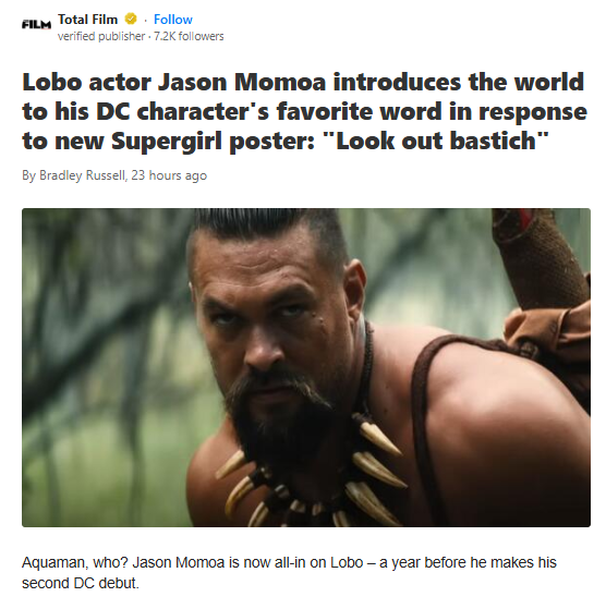 Momoa Drops Lobo’s Catchphrase! 🚨