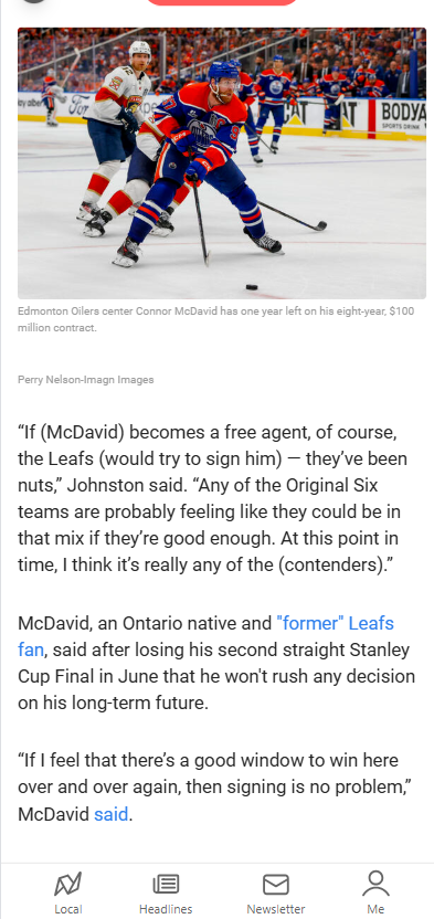 McDavid Spotted in TO: Future Leaf?