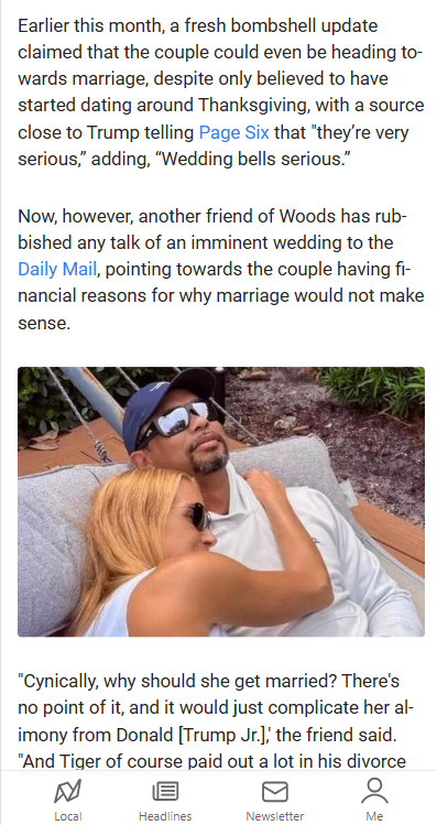 Tiger & Vanessa: No Wedding Bells Yet?