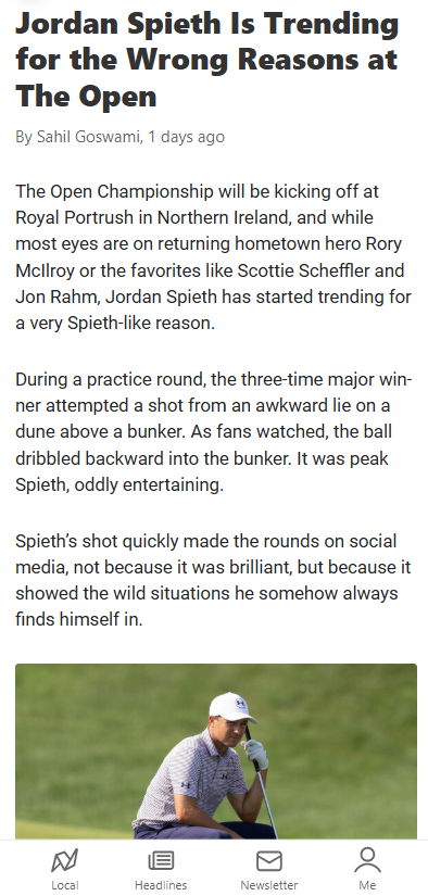 Spieth’s Wild Shot: Classic or Cause for Concern?