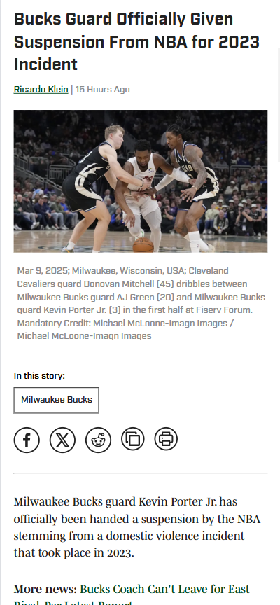 KPJ’s Suspension: Bucks’ PG Battle Heats Up