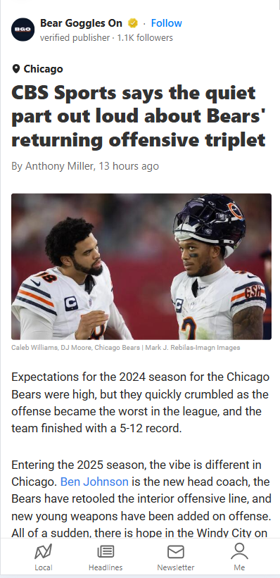 Are the Bears’ New Triplets Underrated?