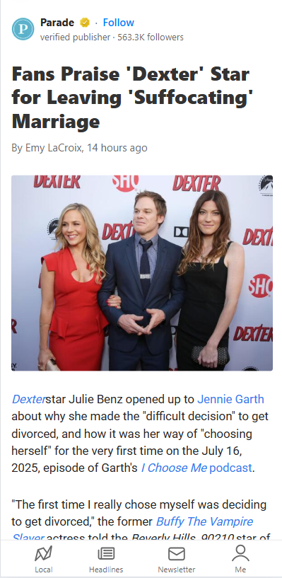 Julie Benz’s Brave Divorce Confession
