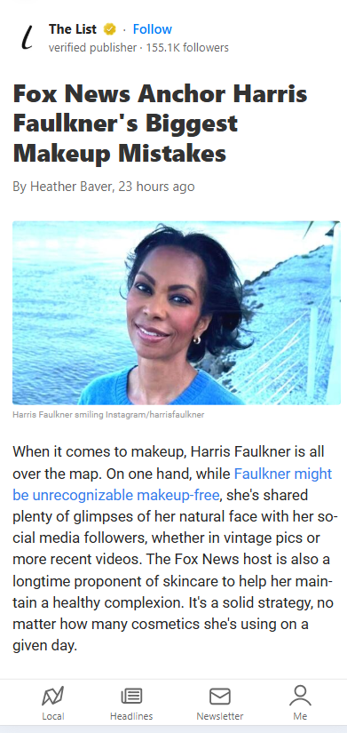 Harris Faulkner’s Wildest Makeup Moments