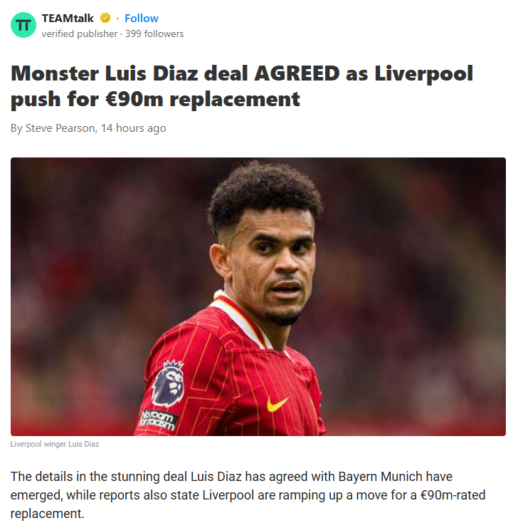 Diaz to Bayern: End of an Era at Anfield?