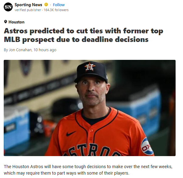 Astros’ Tough Call: Is Trammell Out?