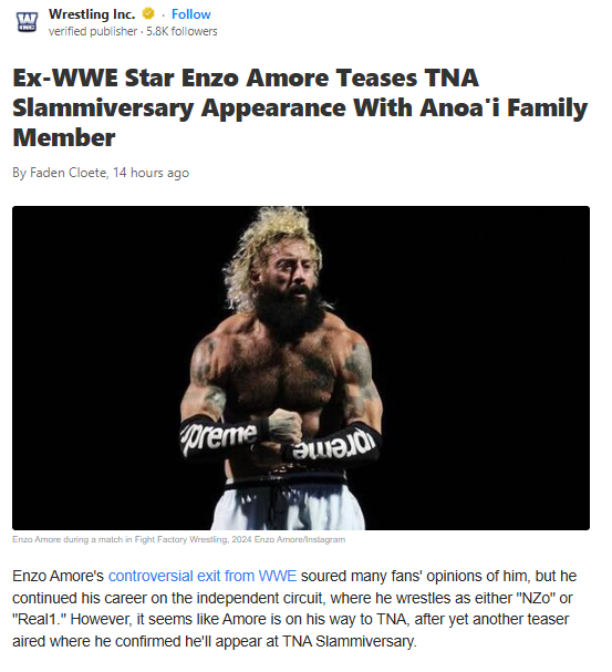 NZo Drops Slammiversary Bombshell