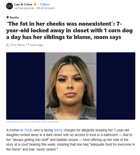 Texas Mom Blames Kids in Closet Horror