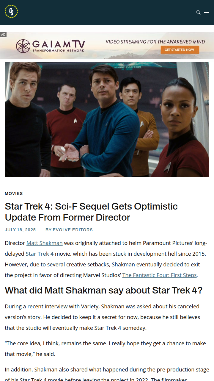Star Trek 4 Drama: Shakman’s Secret Plotline 👀