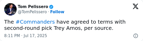 Commanders' Rookie Drama Finally Over!